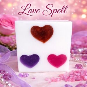 Handcrafted Love Spell Soap Bar 4oz Goats Milk